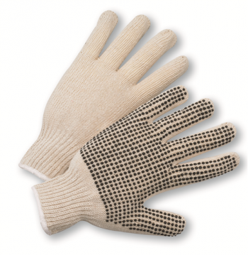 PVC Dotted String Knit Gloves