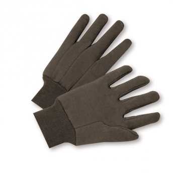 Standard Poly/Cotton Brown Jersey Gloves