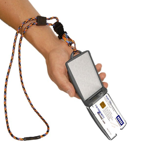 EK USA FIPS 201 One Hander ID Card Holder with Lanyard, Secure Badge Holder for CAC Card, 2 sided Navy EK USA FIPS 201 One Hander ID Card Holder with Lanyard, Secure Badge Holder for CAC Card, 2 sided Navy