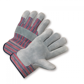 Standard Split Cowhide Palm Rubberized Cuff Gloves