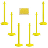 2.5" Pole Plastic Stanchion Kit (40" Height) - 6 Stanchions
