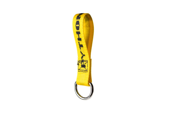 2 X Offwhite Industrial Keychain Belt Strap ID Holder Wrist Neck Lanyard  Yellow
